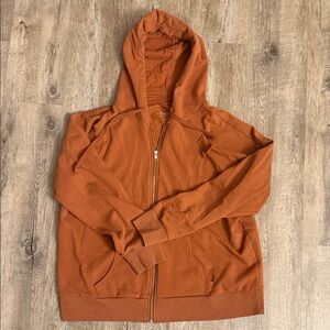 Time and Tru Women's Brown Zip Up Hoodie